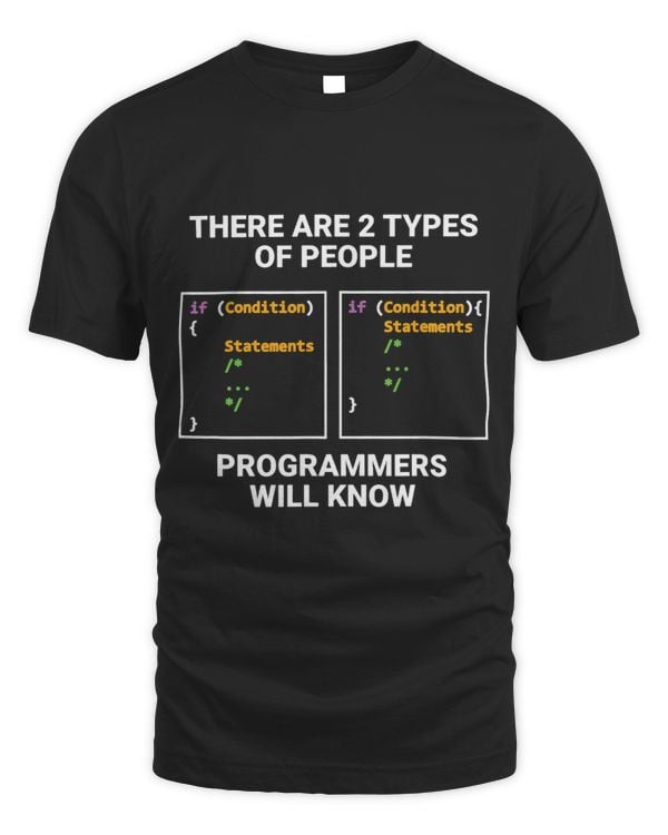 The 2 types of programmers humor Computer science nerdy gift