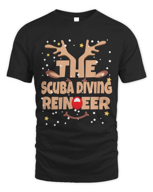 The Scuba Diving Reindeer Funny Christmas Pajama Family