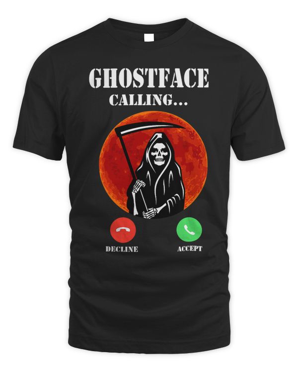 ghostface calling telephone death moon red scary halloween