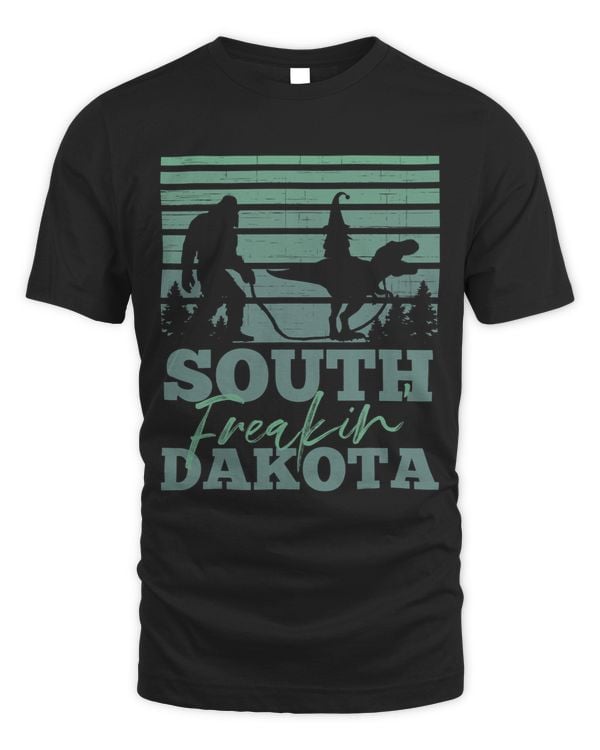 South Dakota Bigfoot walking TRex Gnome Freakin Funny SD