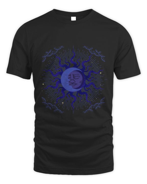 Bohemian Aesthetic Crescent Moon Sun Astronomy Astrology