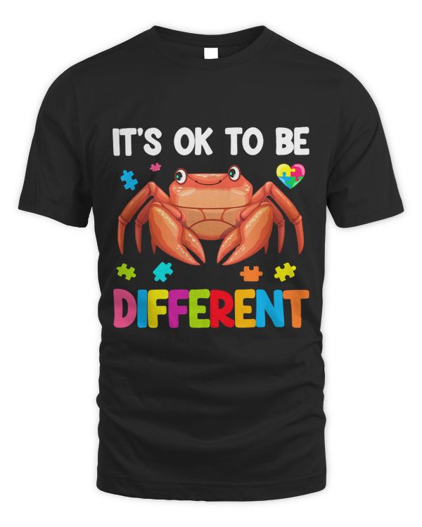 Autism Awareness Cute Crab Gifts Its Ok To Be Different