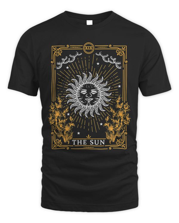 The Sun Vintage Tarot Card Magic Occult Supernatural