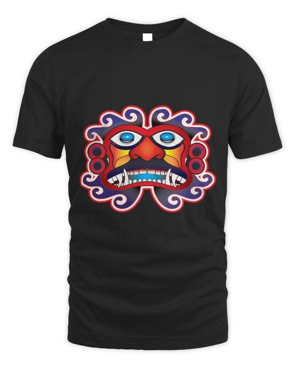 Aztec Mayan Sun God Face