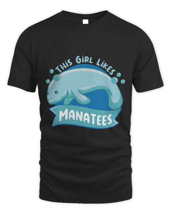 Girl Likes Manatees Nature Wildlife Sea Animal