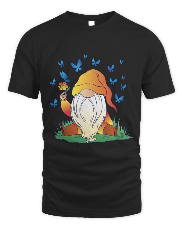 Gnome And Butterflies 1