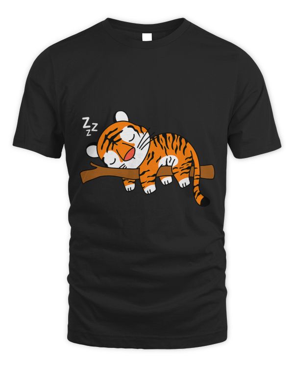 Cute Sleeping Bengal Tiger Design Big Cat Funny Animal Lover