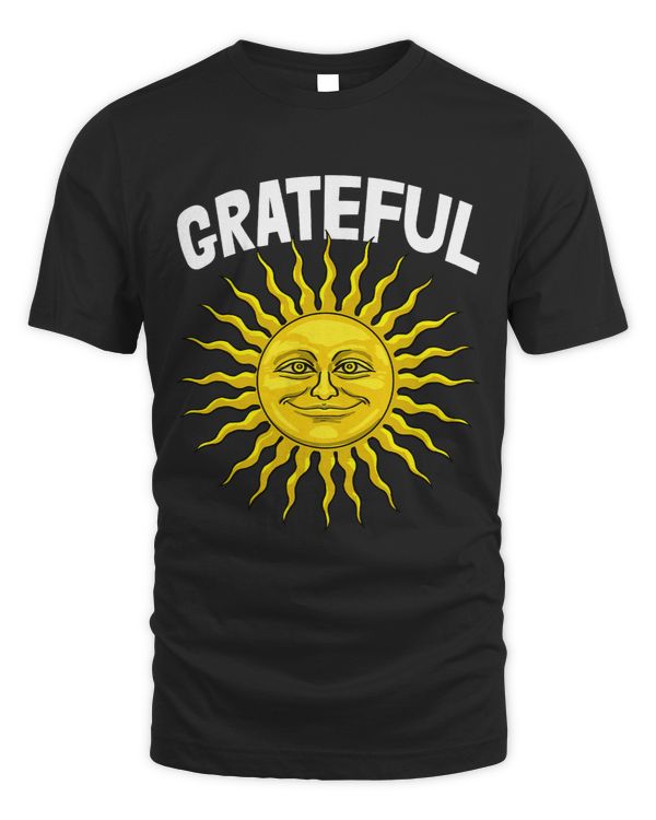 Grateful Sun Shine Tee Shirts Funny Sun Moon Tees Women