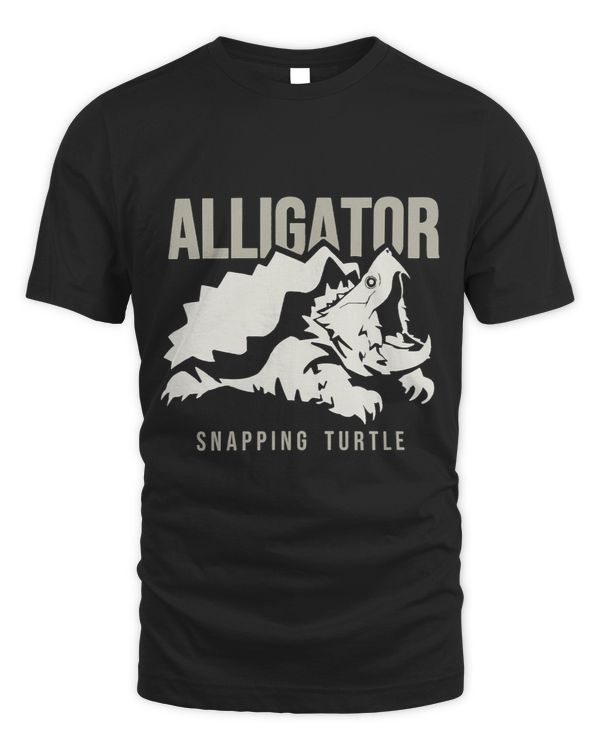Alligator snapping turtle stylized art for reptiles lovers