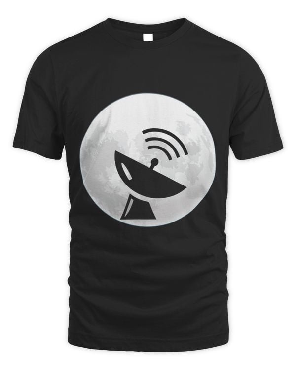 Great Satellite Dish Moon Design Lover Technician