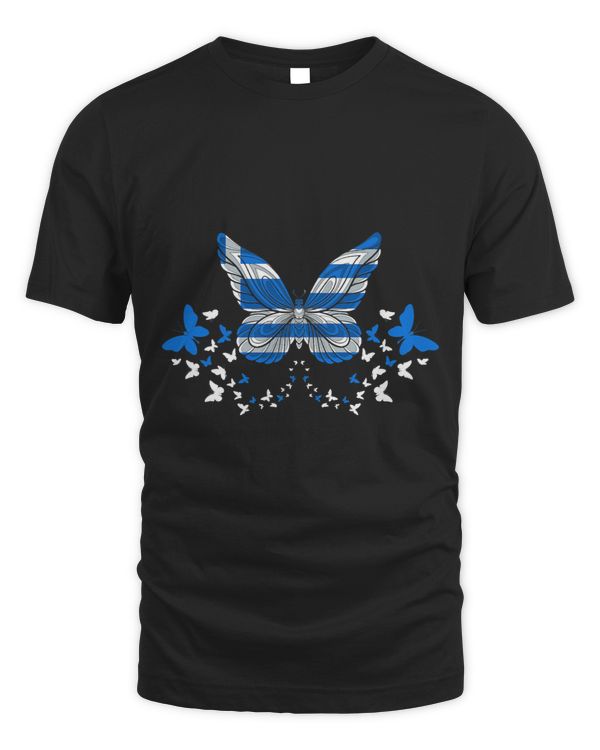 Greece Greek Greece Flag Butterflies