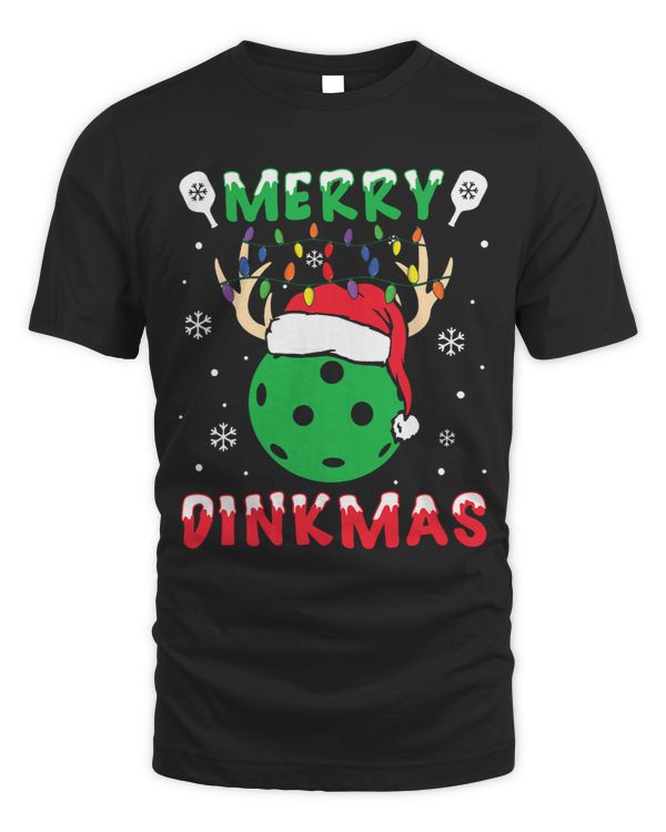Funny Xmas Reindeer Santa Merry Pickleball Christmas