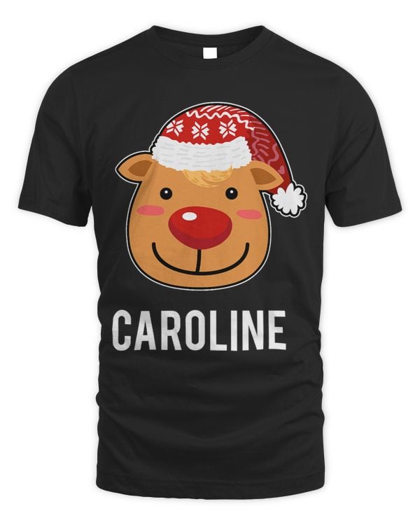 FunnyCaroline Rudolph Reindeer Face Christmas