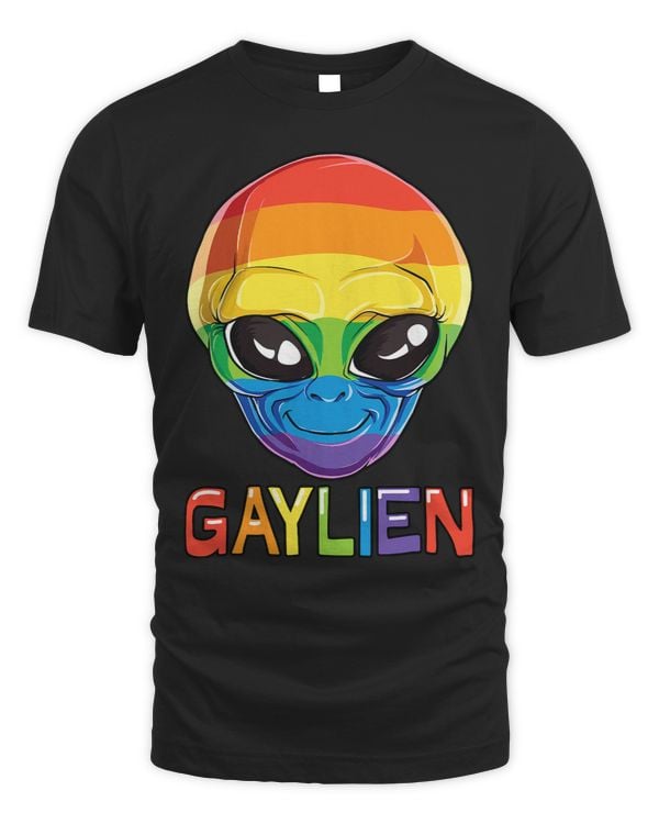 Gaylien Alien LGBT Gay Pride Rainbow Flag Gifts UFO Lover