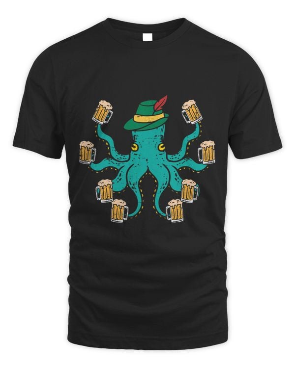 German Octopus Oktoberfest Funny Bavarian Festival Men Women