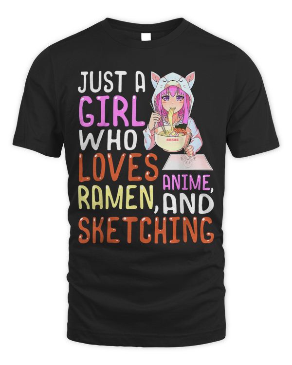 Girl Who Loves Anime Ramen And Sketching Japan Lover Kawaii
