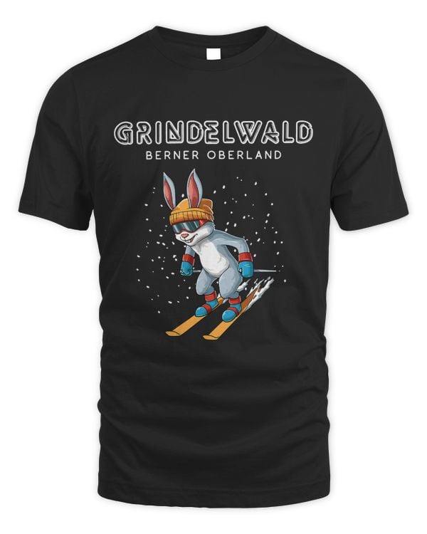 Grindelwald Bernese Oberland Switzerland Retro Ski Rabbit