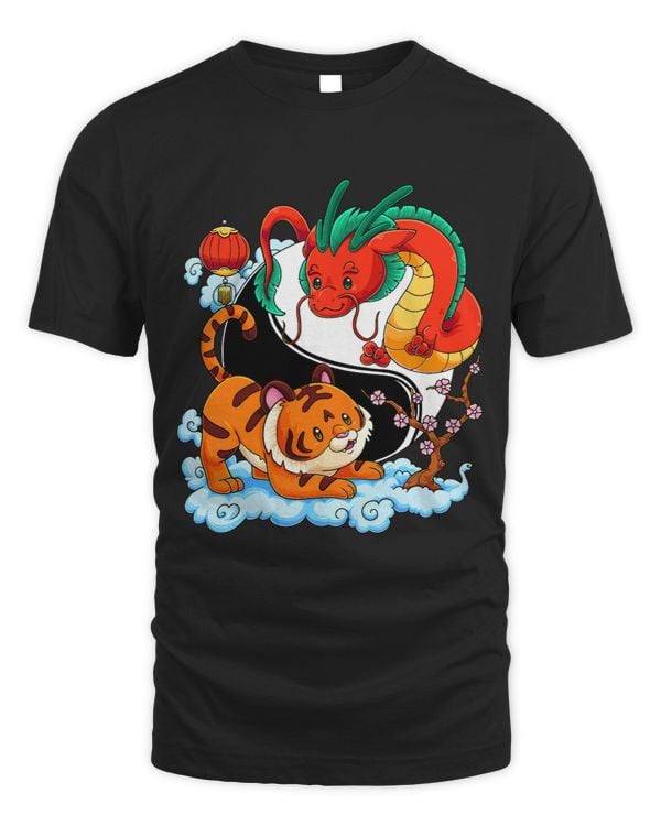 Tiger Gift Yin Yang Dragon Tiger Chinese Martial Arts Symbol Asian