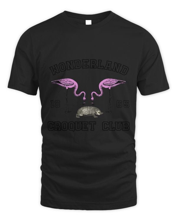 Hedgehog Gift Wonderland Croquet Club with Flamingos and Hedgehog