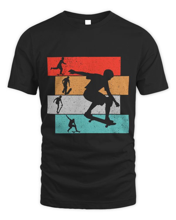 Skater Skateboarder Retro Skateboard Boys Youth