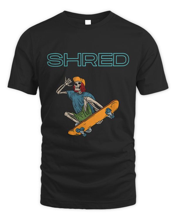 Shred it up with this Skateboard design skeleton ripping up