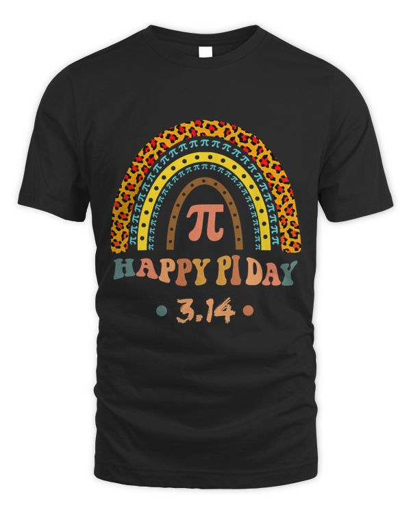 Teacher Job Happy Pi Day Mathematic Math Teacher Leopard Rainbow 2