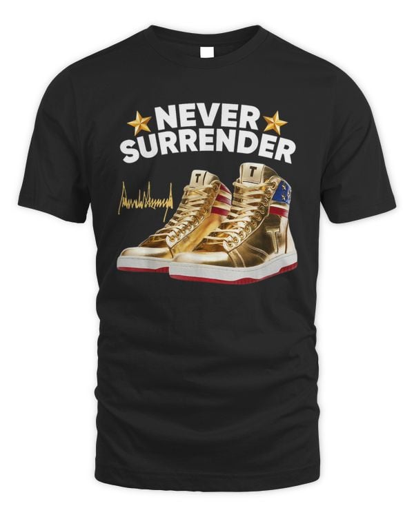 Trum Golden Sneakers Never Surrender 2024