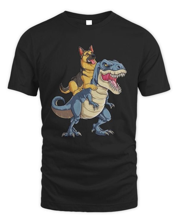 German Shepherd Dinosaur T rex