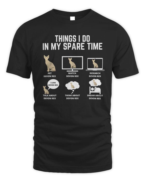 Devon Rex Cat Things I do in my spare time14454 T-Shirt