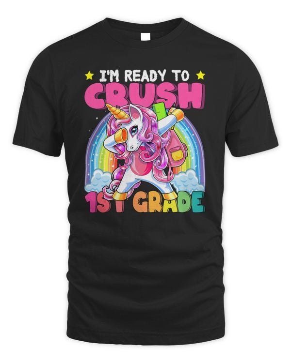 Crush 1st Grade Dabbing Unicorn Back to School Girls Gift
