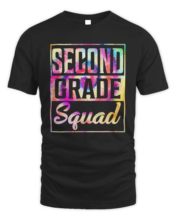 Tie dye 2nd grade squad Teacher First Day of back to School