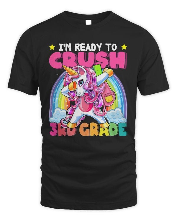 Crush 3rd Grade Dabbing Unicorn Back to School Girls Gift