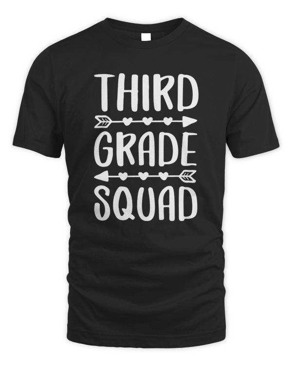 Third Grade Squad  3rd Grade Back To School Shirt