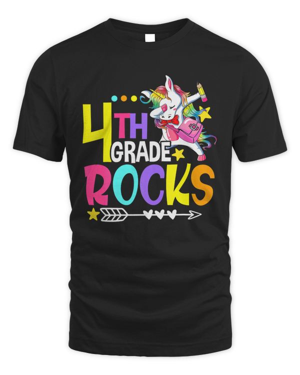 4th Grade Rocks Funny Team 4th Grade Back To School
