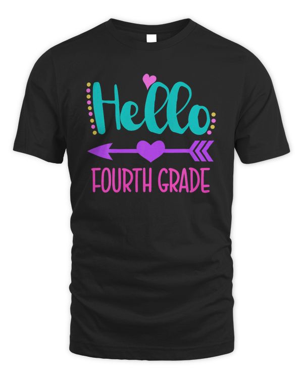 Cute Hello Fourth Grade 4th Grade Back To School Girls