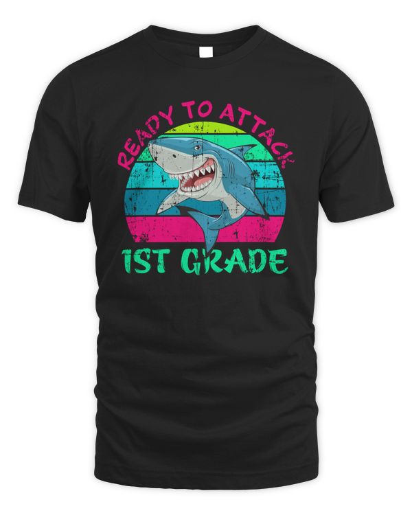 Ready To Attack 1st Grade Teacher Kids Back To School