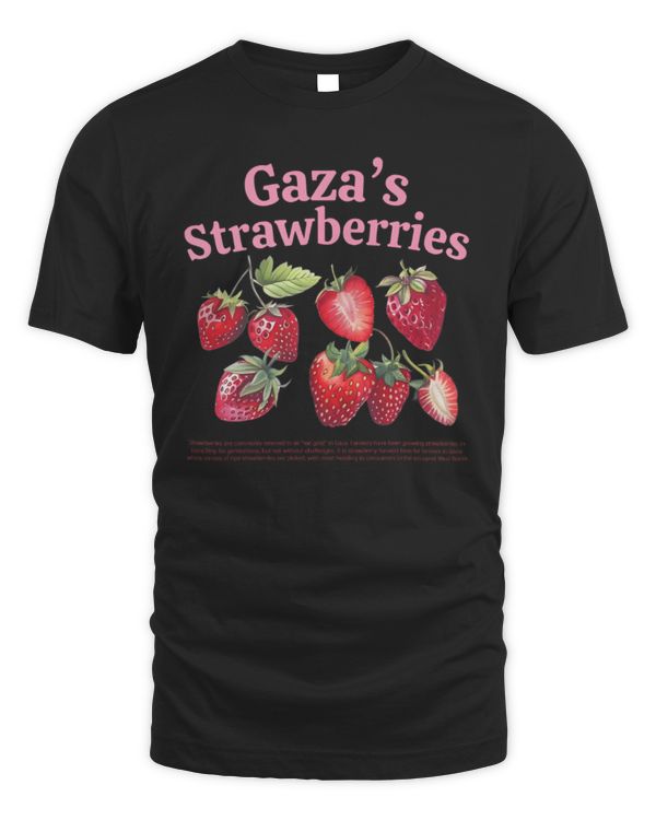 Gaza's Strawberries Fruits of Palestine Shirt, Strawberry Gaza Fruits Human Rights T-shirt, Palestine Gift Aesthetic Strawberry Fruit Shirt