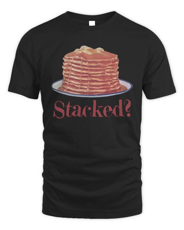 Stacked Pancake Vintage T-shirt, Breakfast Aesthetic Shirts, Pancake Lover Tee Breakfast Shirts