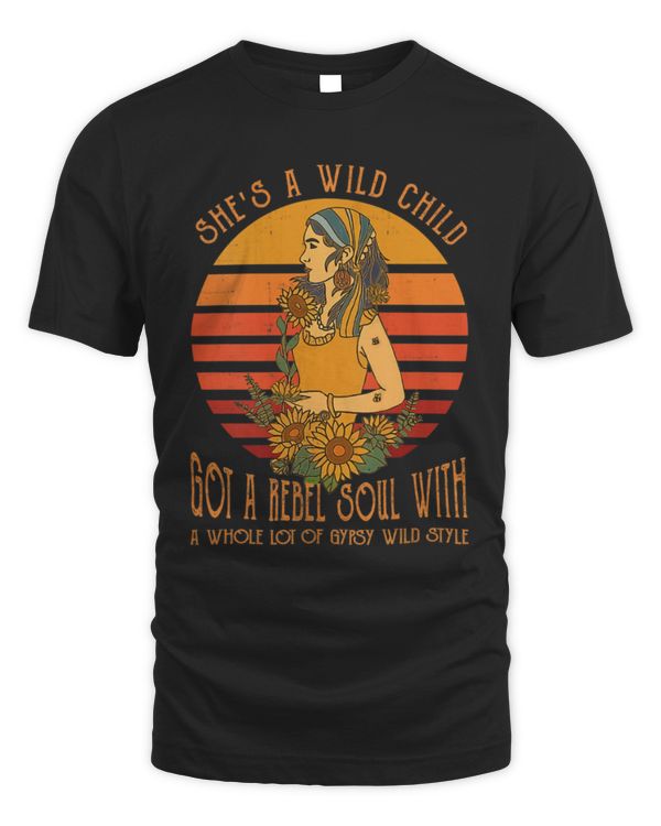 Womens She's A Wild Child Got A Rebel Soul With Whole Lot Of Gypsy Tank Top copy