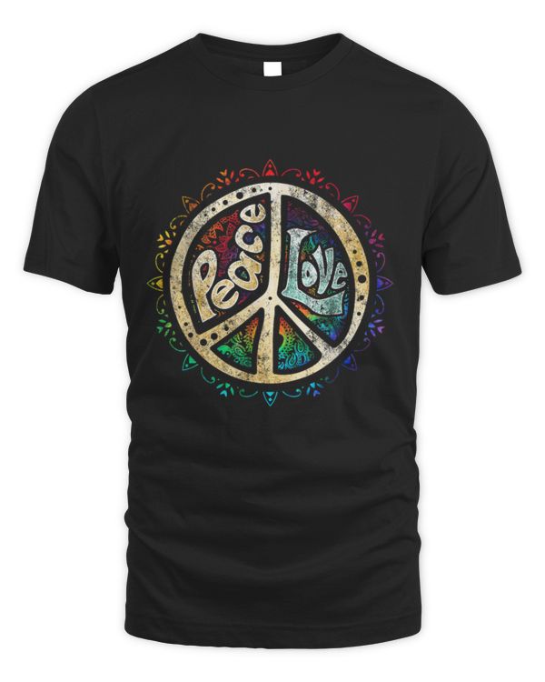 Retro Psychedelic Peace Sign Hip Funky Radical