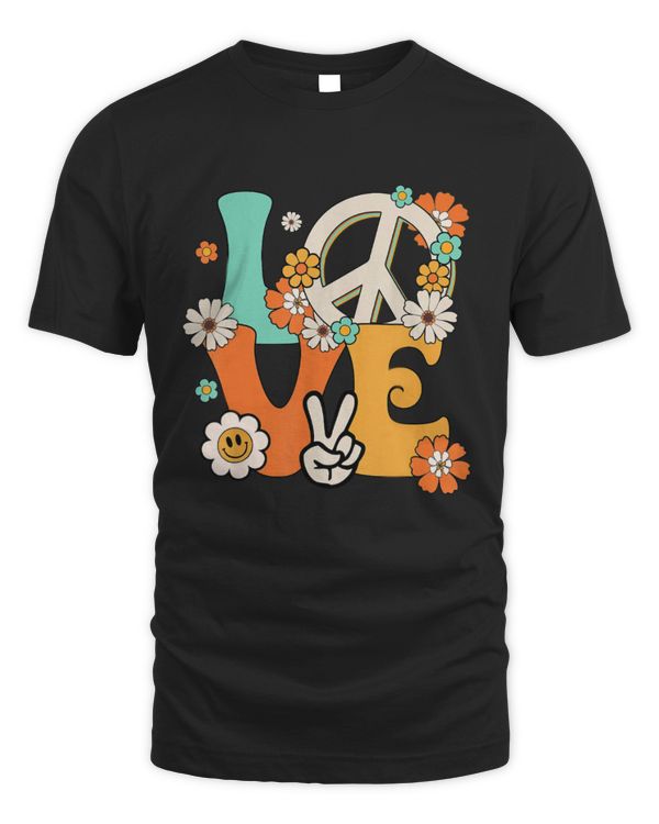 Love Peace Sign 60's 70's Costume Party Outfit Groovy Hippie