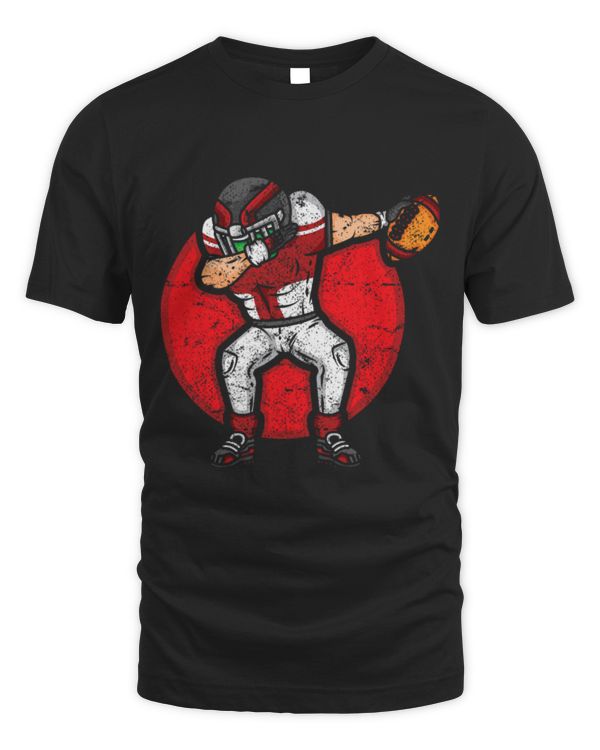 Sport American Football Touchdown Quarterback Coach Dab Dabbing Distressed