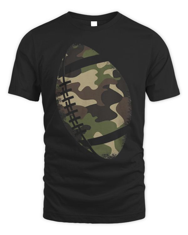 Sport American Football Tshirt Camouflage Gift College Team Coach Camo