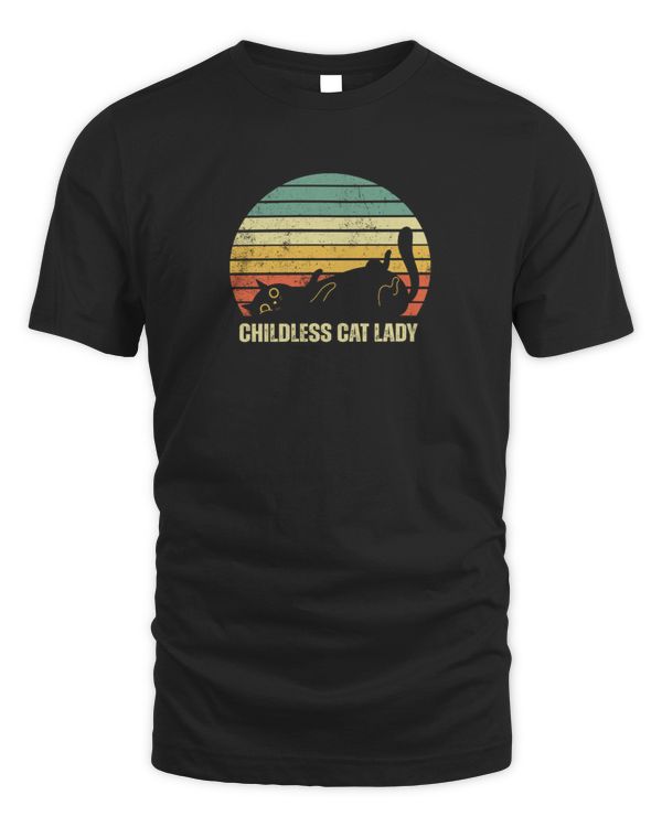 Childless Cat Lady Vintage Democrat Cat Lovers