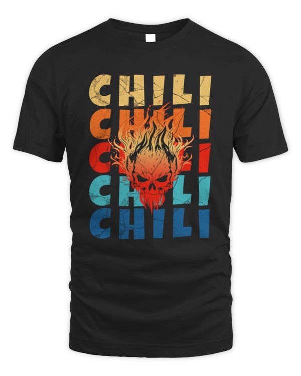 smoking hot chili skull