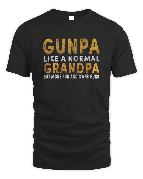 Mens Gunpa Like A Normal Grandpa But More Fun And Owns Guns