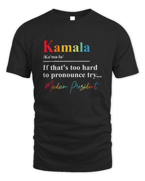 SH233 Womens If Thats Too Hard To Pronounce Try Madam President V-Neck T-Shirt