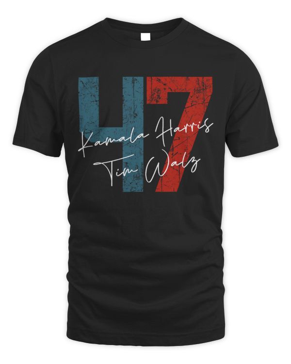 SH200 Kamala Harris Walz 2024 Harris Waltz President Democratic 47 T-Shirt