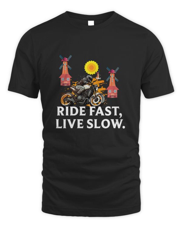 Ride fast, live slow Men’s T-Shirt