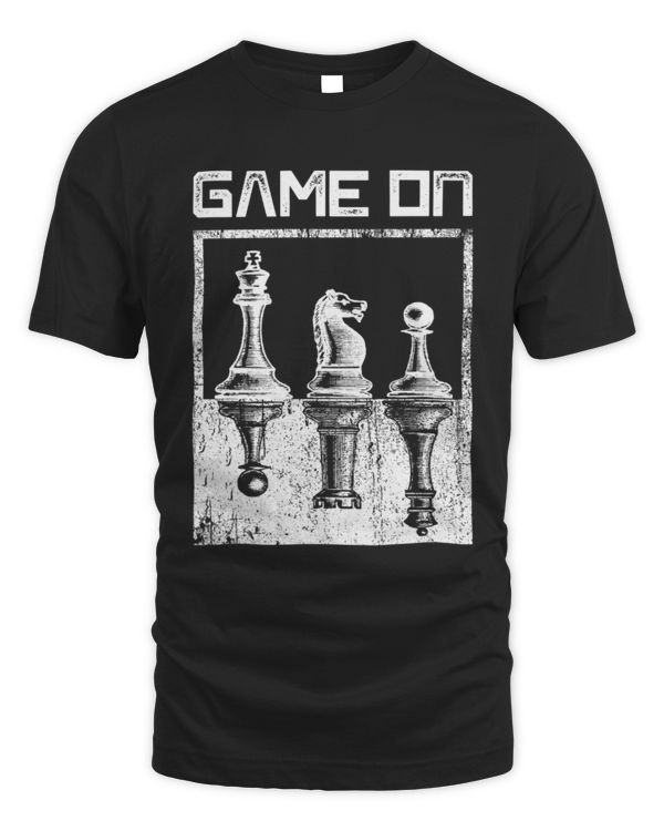 Game On T-Shirt, Vintage Chess Lover T-shirt, Chess Master Shirt, Chess Board Tournament Shirt
